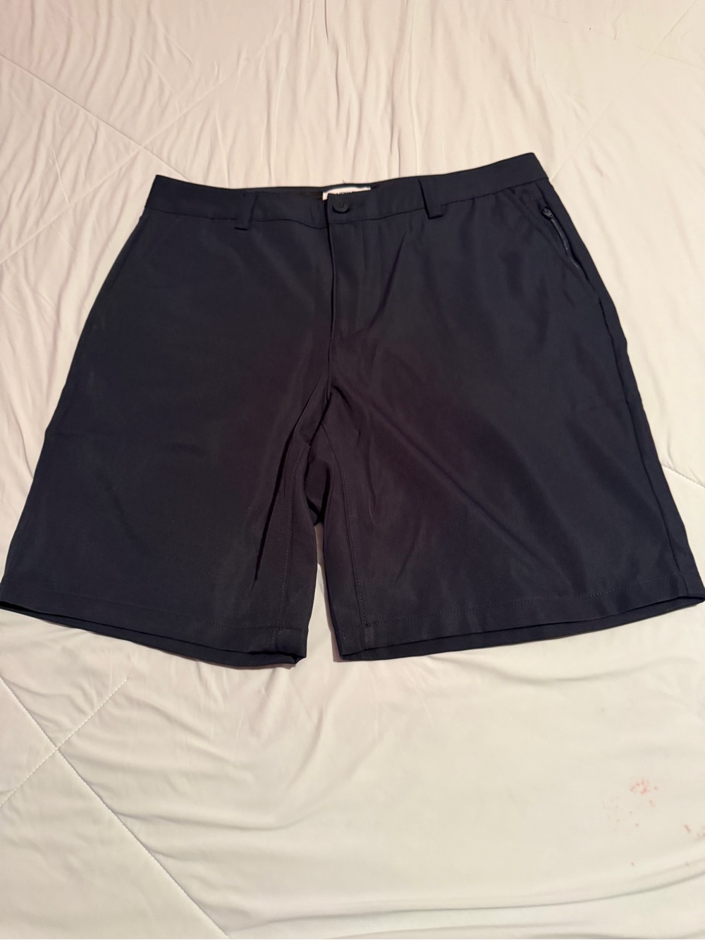 Lands' End Navy Flat-Front Women's Shorts